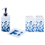 Set accesorii baie 4 piese mozaic